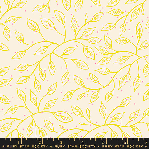 Glow Garden Wandering Vine in Natural RS2118 11N - Ruby Star Society Sold by the Half Yard
